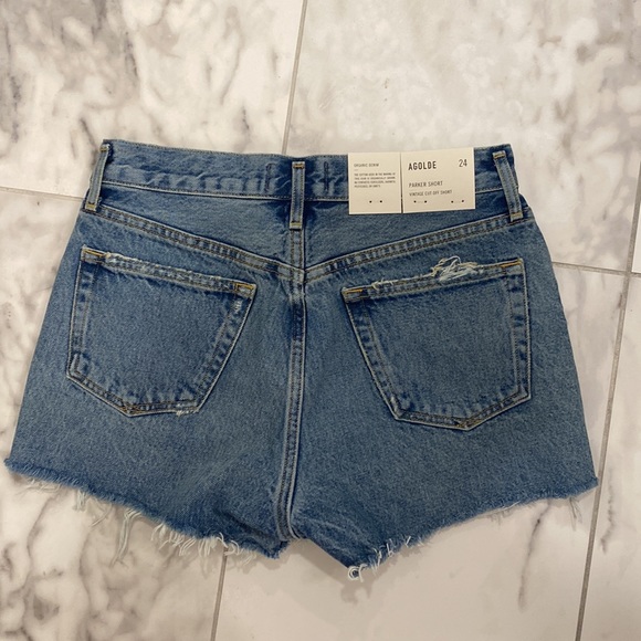 NWT Agolde Parker Denim Shorts - Picture 6 of 8